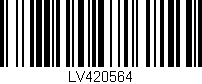 Código de barras (EAN, GTIN, SKU, ISBN): 'LV420564'