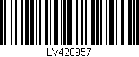 Código de barras (EAN, GTIN, SKU, ISBN): 'LV420957'