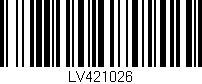 Código de barras (EAN, GTIN, SKU, ISBN): 'LV421026'