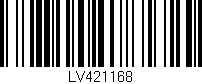 Código de barras (EAN, GTIN, SKU, ISBN): 'LV421168'