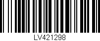 Código de barras (EAN, GTIN, SKU, ISBN): 'LV421298'