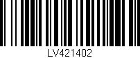 Código de barras (EAN, GTIN, SKU, ISBN): 'LV421402'