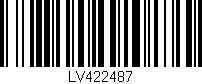 Código de barras (EAN, GTIN, SKU, ISBN): 'LV422487'