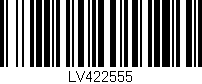 Código de barras (EAN, GTIN, SKU, ISBN): 'LV422555'