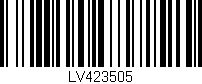 Código de barras (EAN, GTIN, SKU, ISBN): 'LV423505'