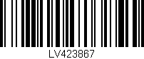 Código de barras (EAN, GTIN, SKU, ISBN): 'LV423867'
