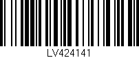 Código de barras (EAN, GTIN, SKU, ISBN): 'LV424141'