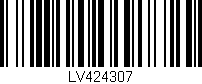 Código de barras (EAN, GTIN, SKU, ISBN): 'LV424307'