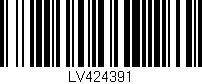 Código de barras (EAN, GTIN, SKU, ISBN): 'LV424391'