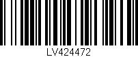 Código de barras (EAN, GTIN, SKU, ISBN): 'LV424472'