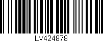 Código de barras (EAN, GTIN, SKU, ISBN): 'LV424878'