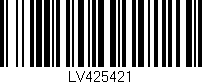 Código de barras (EAN, GTIN, SKU, ISBN): 'LV425421'