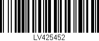 Código de barras (EAN, GTIN, SKU, ISBN): 'LV425452'