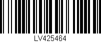 Código de barras (EAN, GTIN, SKU, ISBN): 'LV425464'