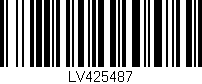 Código de barras (EAN, GTIN, SKU, ISBN): 'LV425487'