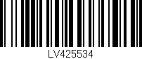 Código de barras (EAN, GTIN, SKU, ISBN): 'LV425534'