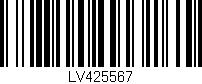 Código de barras (EAN, GTIN, SKU, ISBN): 'LV425567'