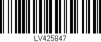 Código de barras (EAN, GTIN, SKU, ISBN): 'LV425847'