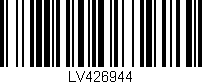 Código de barras (EAN, GTIN, SKU, ISBN): 'LV426944'