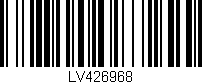 Código de barras (EAN, GTIN, SKU, ISBN): 'LV426968'