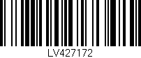 Código de barras (EAN, GTIN, SKU, ISBN): 'LV427172'