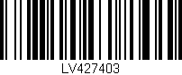 Código de barras (EAN, GTIN, SKU, ISBN): 'LV427403'