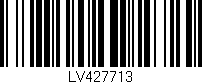 Código de barras (EAN, GTIN, SKU, ISBN): 'LV427713'