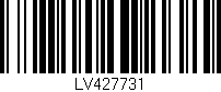 Código de barras (EAN, GTIN, SKU, ISBN): 'LV427731'