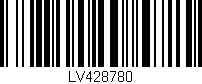 Código de barras (EAN, GTIN, SKU, ISBN): 'LV428780'