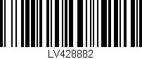 Código de barras (EAN, GTIN, SKU, ISBN): 'LV428882'