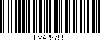 Código de barras (EAN, GTIN, SKU, ISBN): 'LV429755'