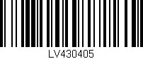 Código de barras (EAN, GTIN, SKU, ISBN): 'LV430405'