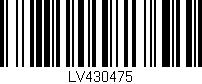 Código de barras (EAN, GTIN, SKU, ISBN): 'LV430475'