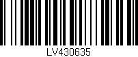 Código de barras (EAN, GTIN, SKU, ISBN): 'LV430635'