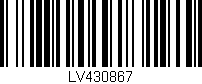 Código de barras (EAN, GTIN, SKU, ISBN): 'LV430867'