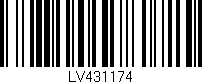 Código de barras (EAN, GTIN, SKU, ISBN): 'LV431174'
