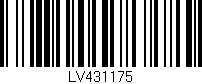 Código de barras (EAN, GTIN, SKU, ISBN): 'LV431175'