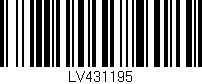 Código de barras (EAN, GTIN, SKU, ISBN): 'LV431195'