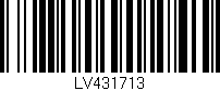 Código de barras (EAN, GTIN, SKU, ISBN): 'LV431713'