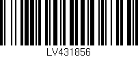 Código de barras (EAN, GTIN, SKU, ISBN): 'LV431856'