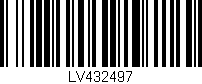 Código de barras (EAN, GTIN, SKU, ISBN): 'LV432497'