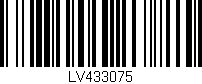 Código de barras (EAN, GTIN, SKU, ISBN): 'LV433075'
