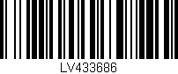 Código de barras (EAN, GTIN, SKU, ISBN): 'LV433686'