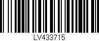 Código de barras (EAN, GTIN, SKU, ISBN): 'LV433715'
