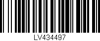 Código de barras (EAN, GTIN, SKU, ISBN): 'LV434497'