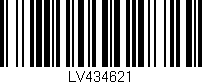 Código de barras (EAN, GTIN, SKU, ISBN): 'LV434621'