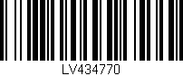 Código de barras (EAN, GTIN, SKU, ISBN): 'LV434770'