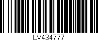Código de barras (EAN, GTIN, SKU, ISBN): 'LV434777'