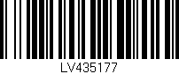 Código de barras (EAN, GTIN, SKU, ISBN): 'LV435177'
