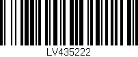 Código de barras (EAN, GTIN, SKU, ISBN): 'LV435222'